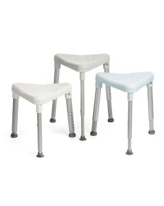 White plastic 2024 shower stool