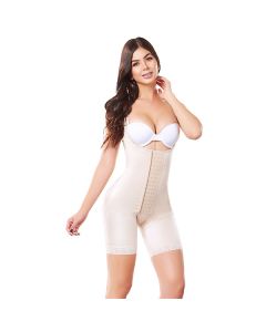 Shape Concept Fajas Colombians Body Shaper Medium Compression Bodysuit With Thigh Control