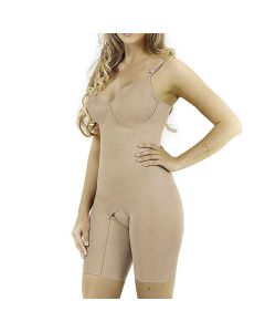 Yoga Above knee Body Compression Shapewear with Pre Moulded Bust