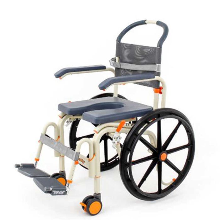 Self propelled sale shower commode chair