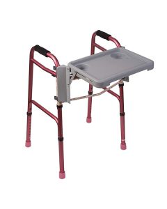 Rehamo Fold Away Walker and Rollator Tray with Cup Holders