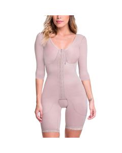 Biobela Post Surgery Girdle Short High Compression Tank Top With Silicone Prosthesis Sleeves