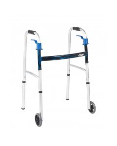 Drive Medical Deluxe Trigger Release Walker With Wheels